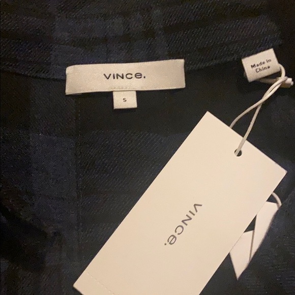 VINCE. Heathered Plaid Blouse - Picture 3 of 4